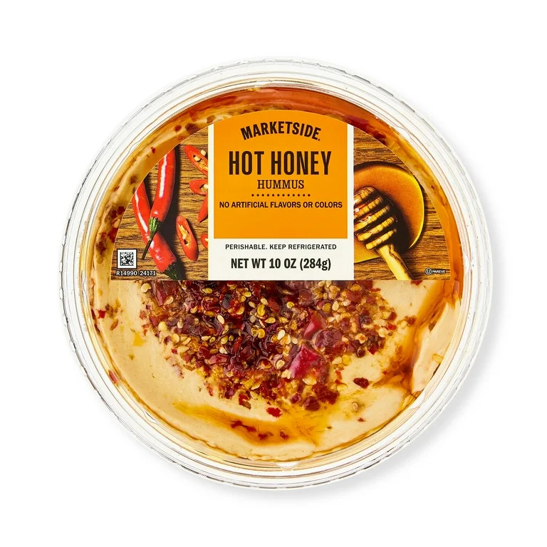 Marketside Gluten-Free Hot Honey Hummus 10 oz, Ready to Eat, 2Tbsp. (28g) Servings | Walmart (US)