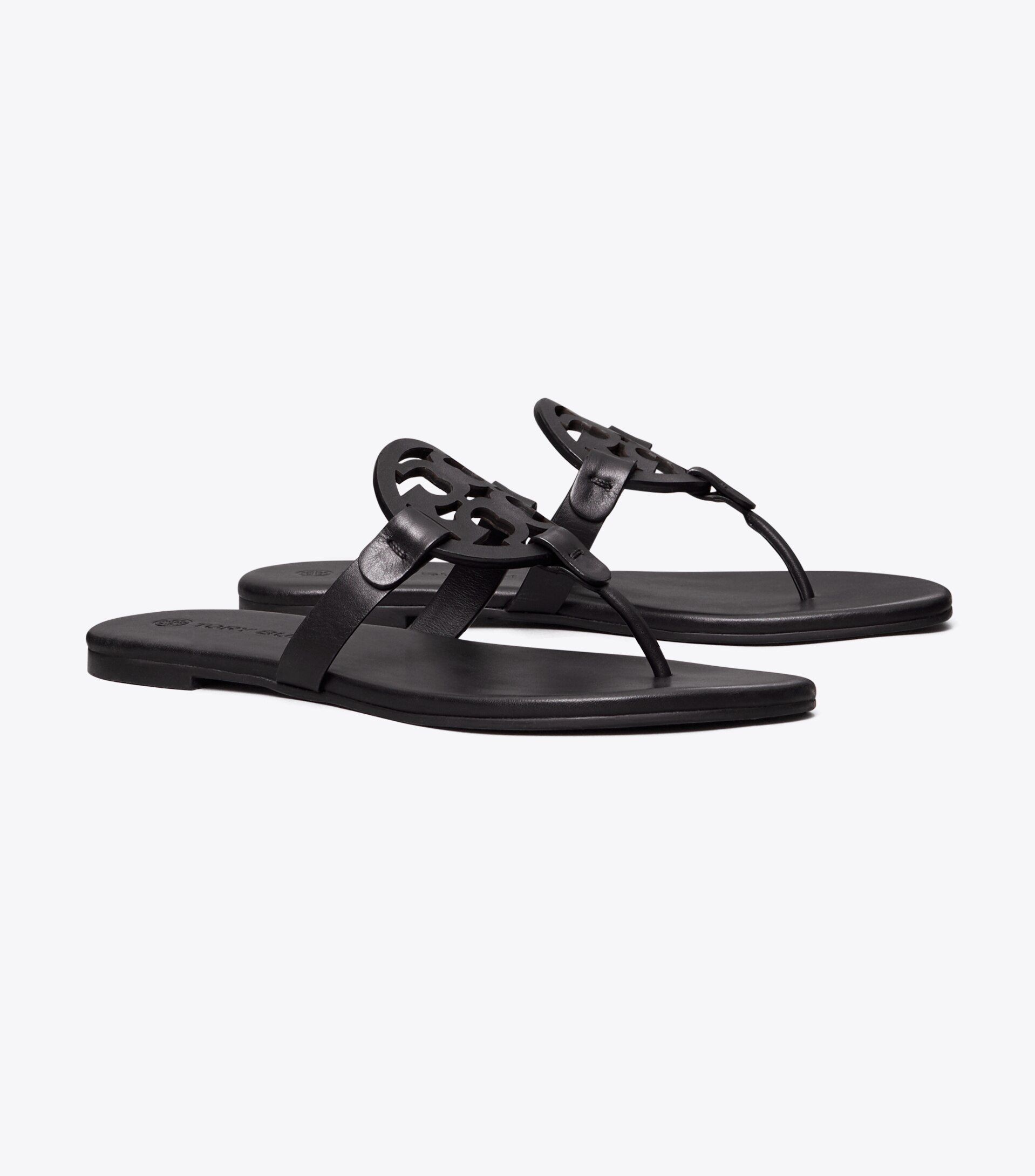 Miller Soft Sandal, Leather, Narrow | Tory Burch (US)
