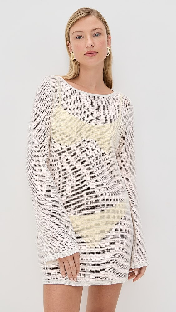 LE BOP Biarritz Long Sleeve Mini Coverup | Shopbop | Shopbop