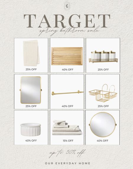 Today Target 🎯 had their spring home sale going on with select home and patio finds up to 50% off! 

Bathroom home decor, Patio refresh, outdoor furniture, planters, faux topiaries, home decor, our everyday home, Area rug, console table, wall art, swivel chair, side table, coffee table, coffee table decor, bedroom, dining room, kitchen, neutral decor, budget friendly, affordable home decor, home office, tv stand, sectional sofa, dining table

#LTKsalealert #LTKhome #LTKfindsunder50