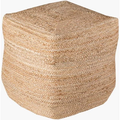 Livabliss Jute 18"H x 18"W x 18"D Cottage Tan Pouf | Target