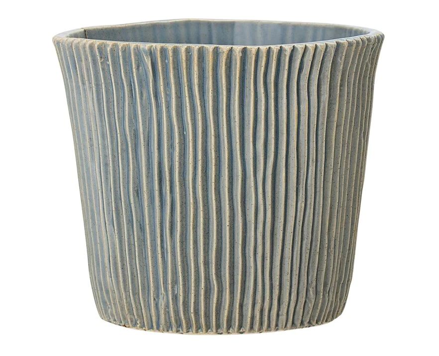 Embossed Stoneware Planter | The Nested Fig