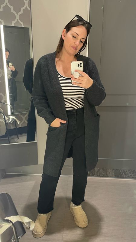 Ended up buying this whole look from my Target try-on today and can’t wait to wear it! Size XL in tee / Size M in sweater / Size 12 R in jeans

#LTKmidsize #LTKover40 #LTKfindsunder50