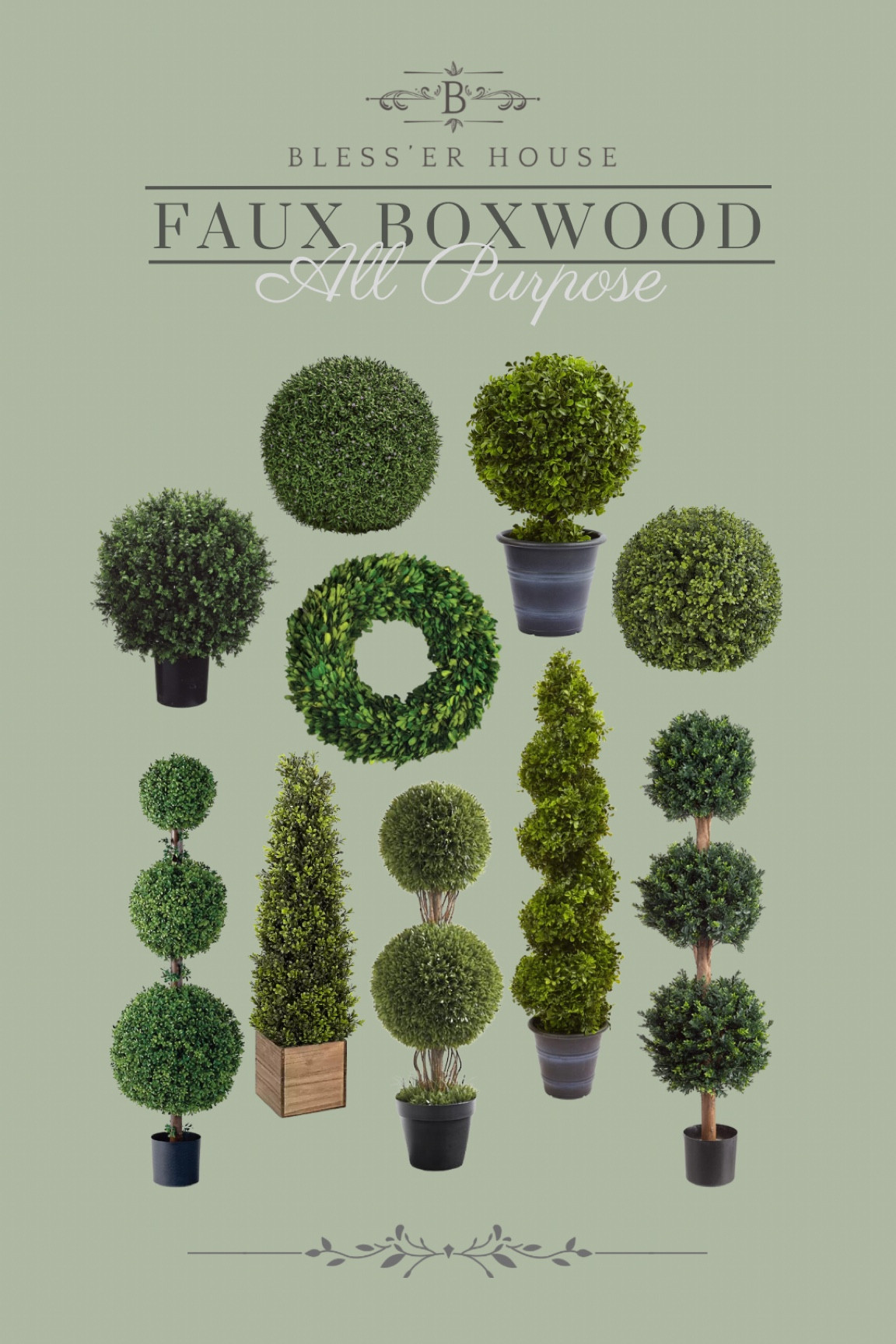 Boxwood Greenery Balls curated on LTK