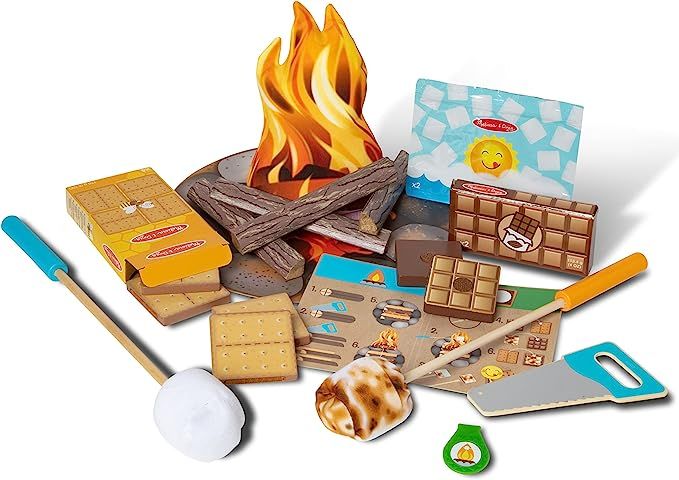 Melissa & Doug Let's Explore Campfire S'Mores Play Set - Play Campfire Sets For Kids Ages 3+ | Amazon (US)