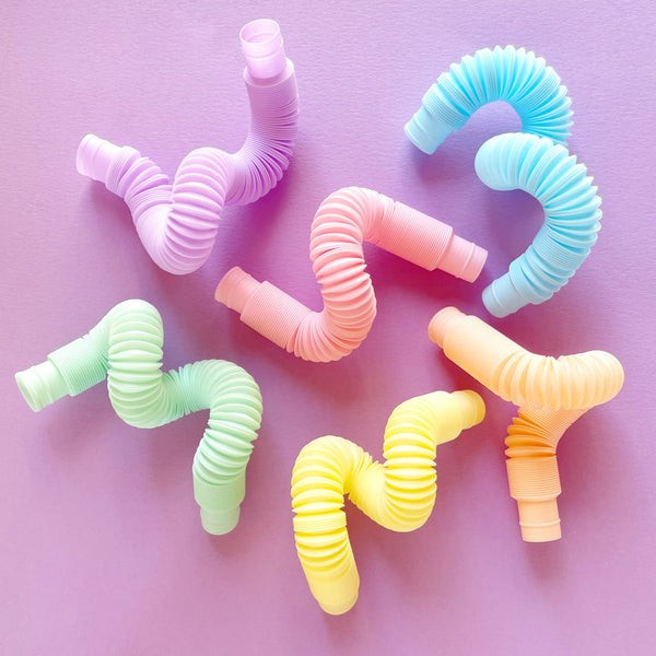 The 6 PC Pastel Fidget Pop Tubes | June & January | June & January