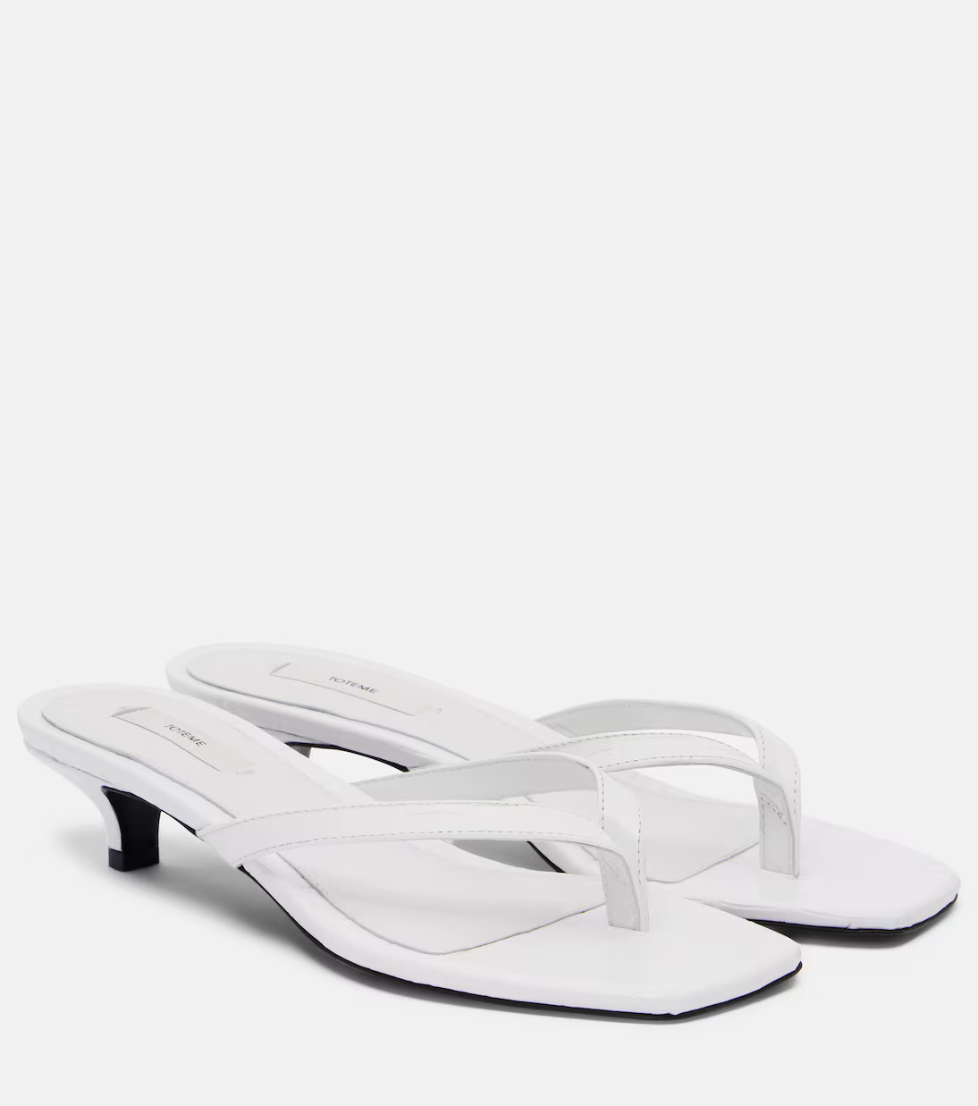 Croc-effect leather thong sandals | Mytheresa (US/CA)