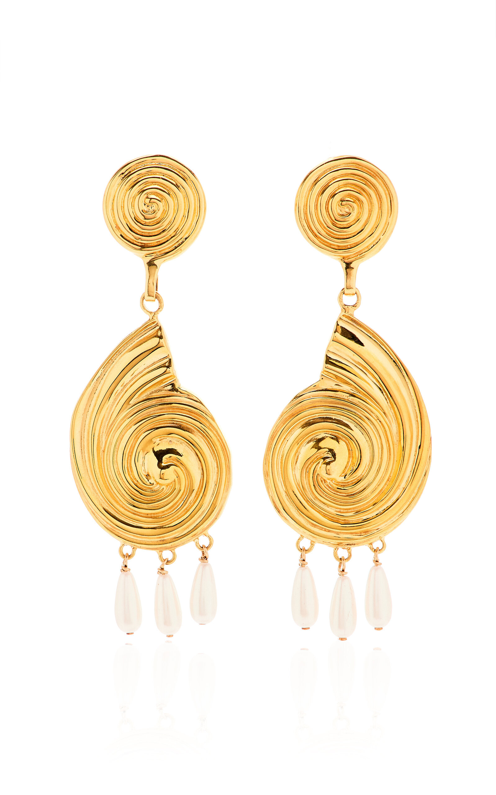 Exclusive Riviera Eliza 14K Gold Vermeil Pearl Earrings | Moda Operandi (Global)