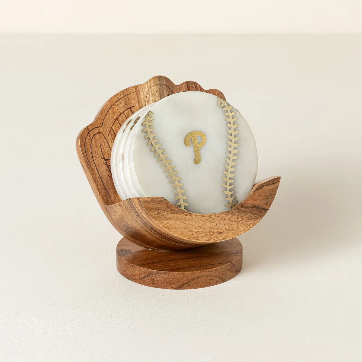 MLB Perfect Catch Coaster Set, Philadelphia Phillies | UncommonGoods