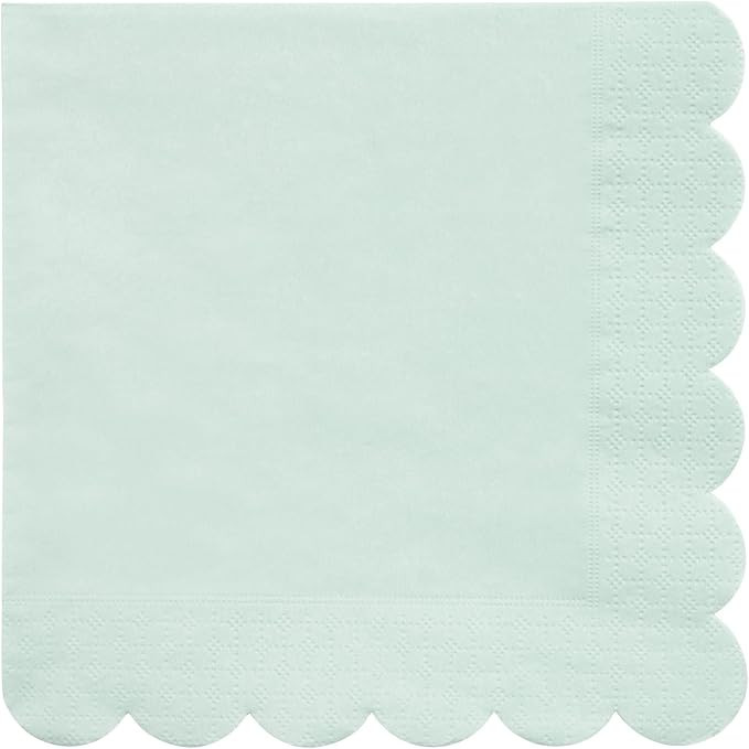 Meri Meri Disposable Paper Napkins (Pack of 20), Scalloped Edge, 2 Sizes, 15 Colors, Party Napkin... | Amazon (US)