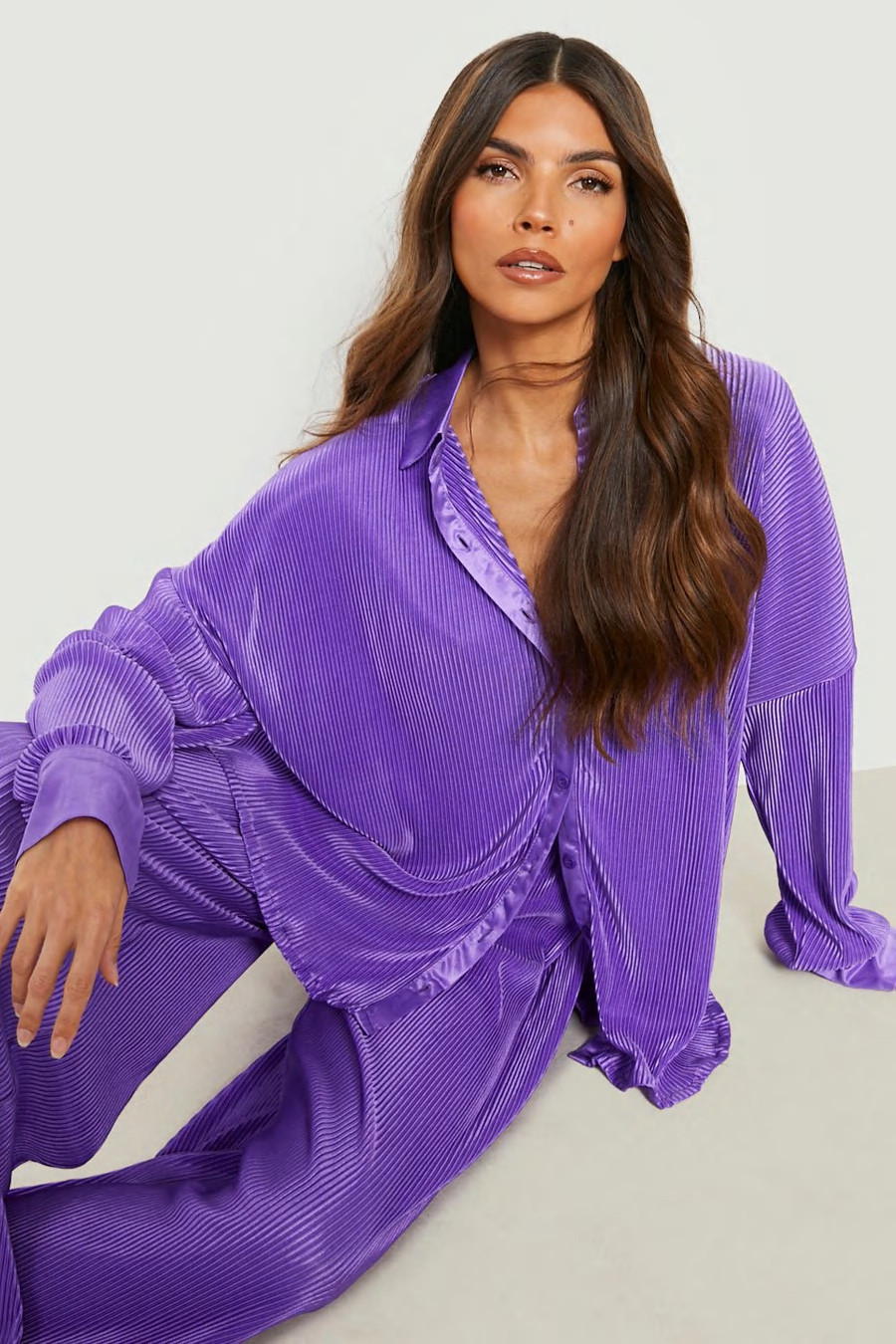 Premium Plisse Oversized Shirt | Boohoo.com (US & CA)
