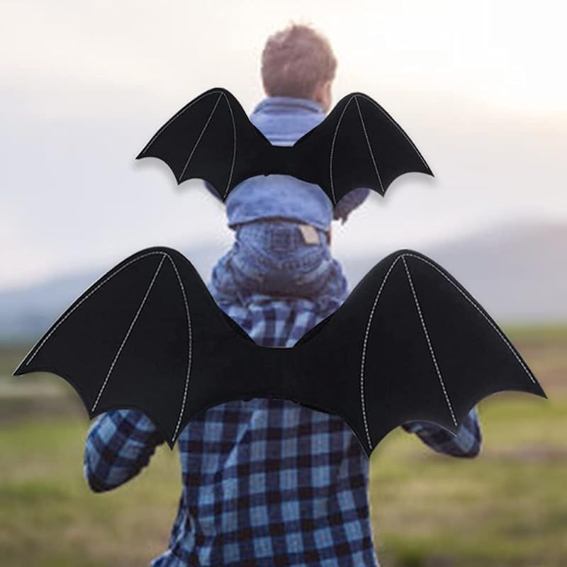 Bat Wings Large Fake Bat Backpack Realistic Scary Prank Props for Indoor Outdoor Yard Party Hallowee | Amazon (US)