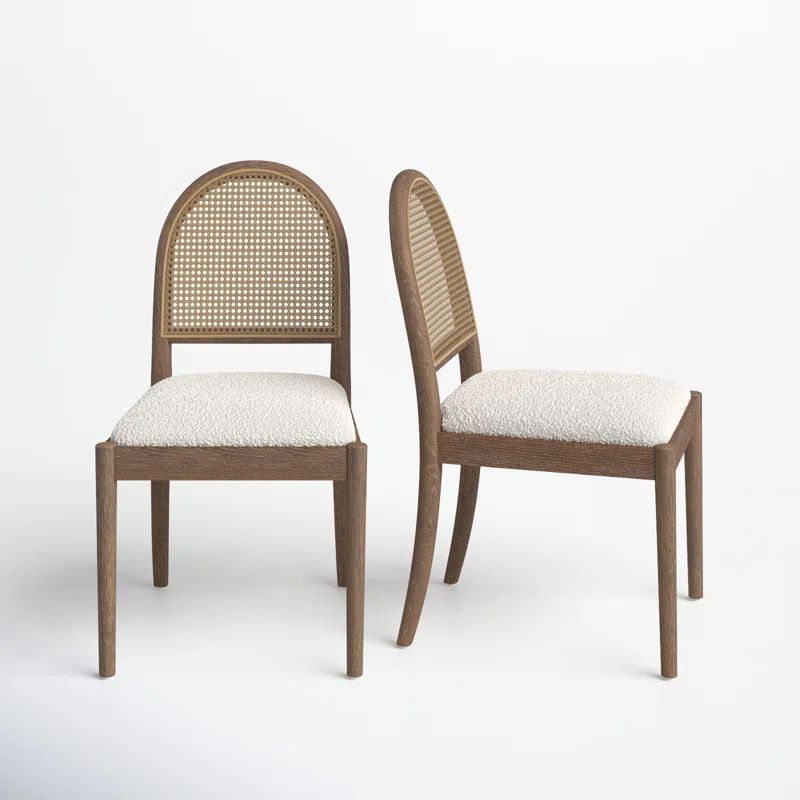 Cossette Barrel Back Side Chair in Off White (Set of 2) | Wayfair North America