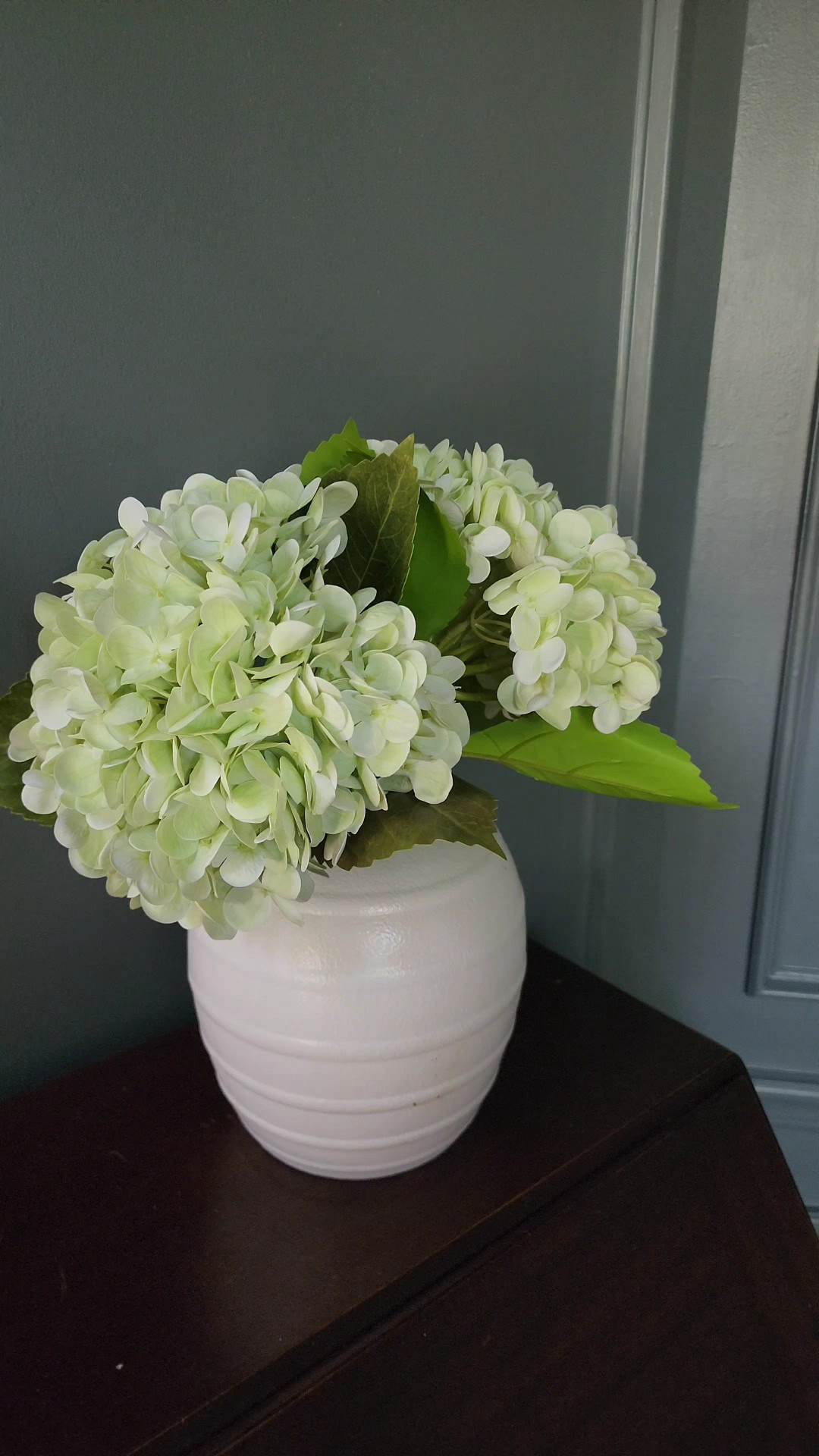 Cut those hard to bend faux strms with bolt cutters!  Also LOVE these real touch hydrangeas!

#LTKU #LTKHome #LTKSeasonal
