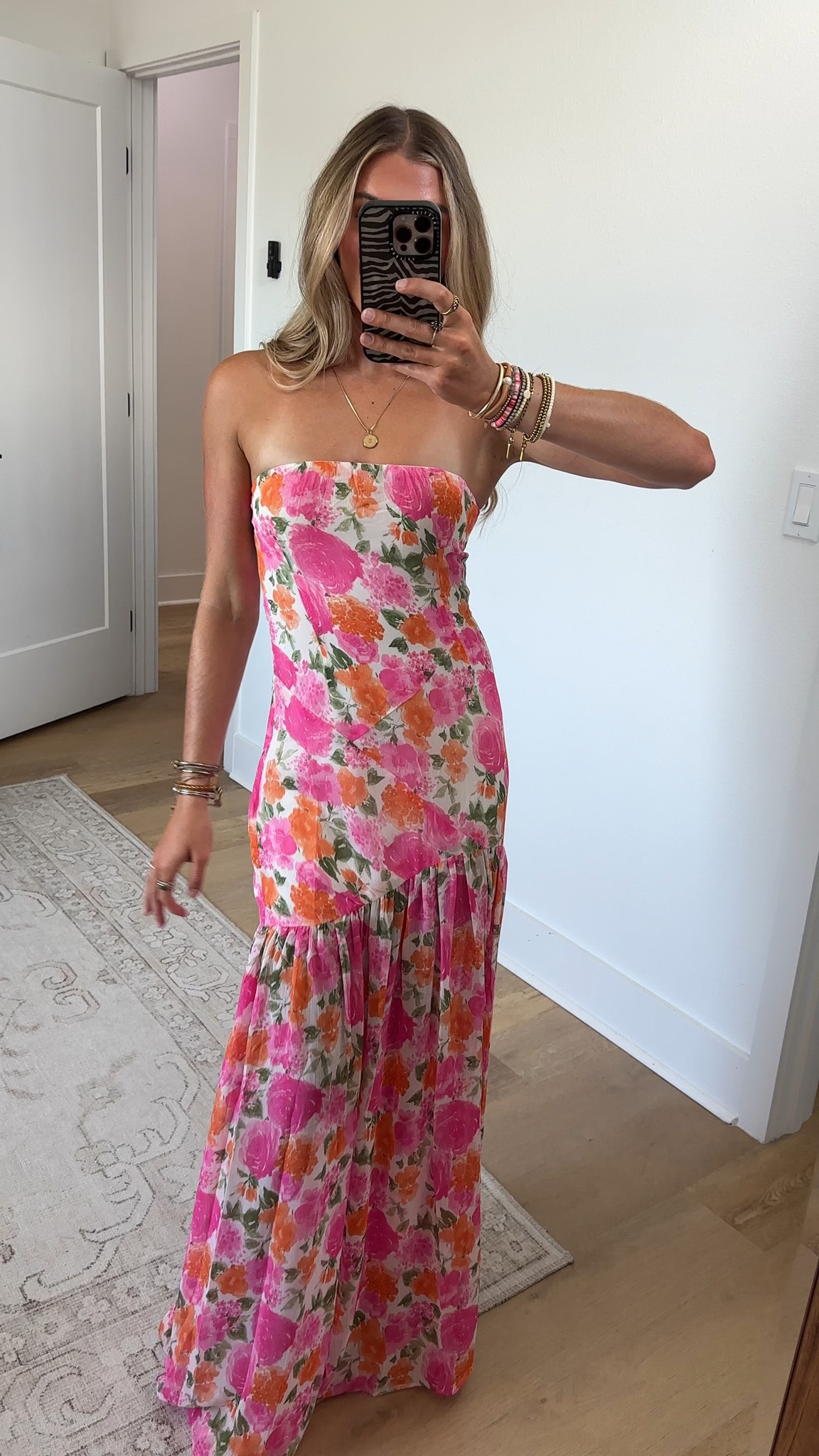 @12th Tribe size xs my code is SLOANEFES10. The best selling LaBelle Strapless Drop Waist Pink Floral Maxi Dress is literally what Spring looks like. With a maxi silhouette, fitted body, and flowy skirt with a slit the LaBelle is so effortless flirty and cute. Scream Spring and make it your whole personality at weddings, vacations, or sunset drinks with the girls this season.

#LTKootd #LTKWedding #LTKSaleAlert