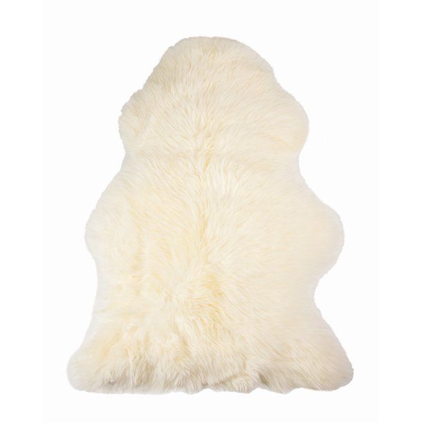 Natural Milan Anti-Skid New Zealand Single Pelt Sheepskin Rug 2 x 3 ft - Walmart.com | Walmart (US)