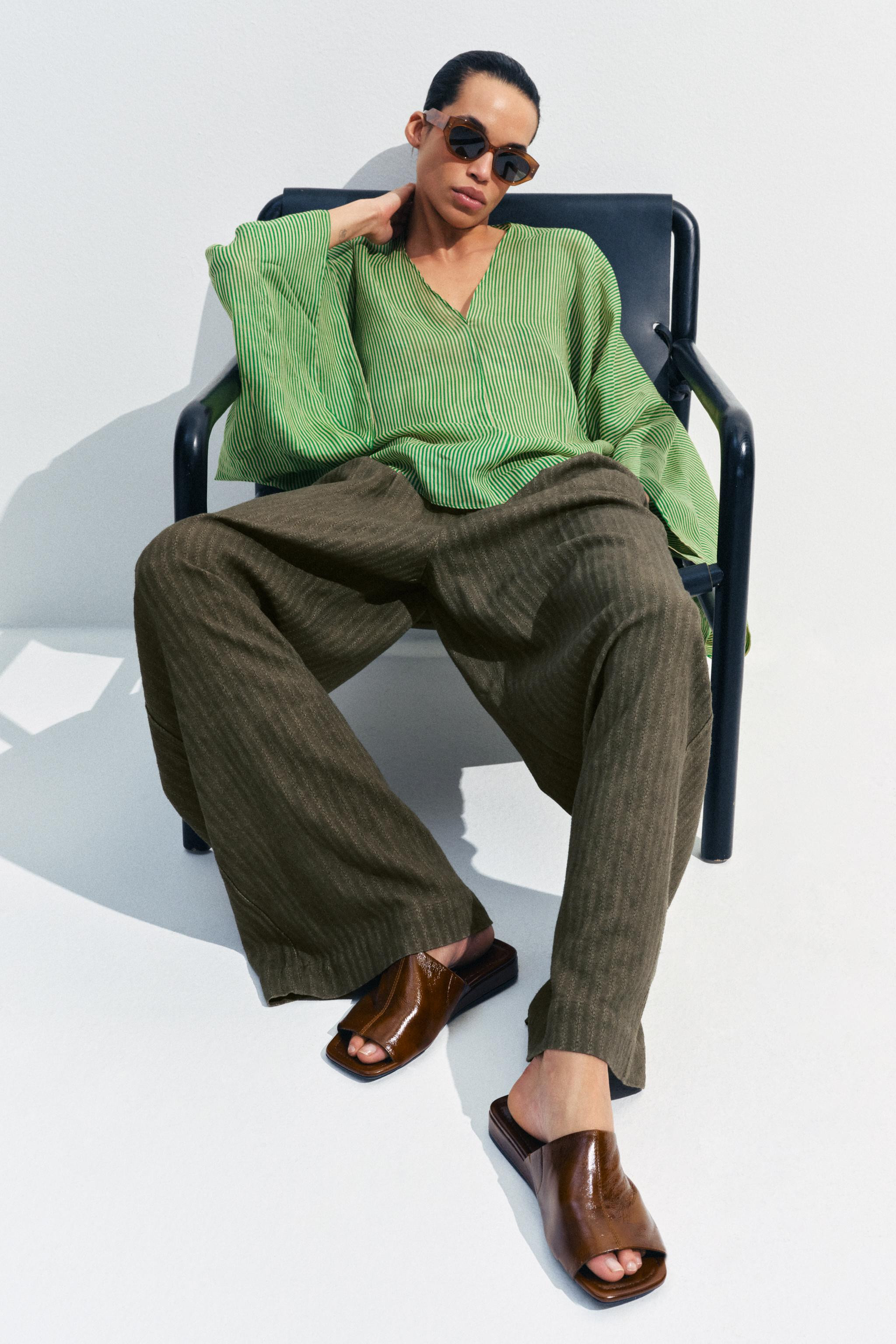 LEATHER WEDGE MULES | Zara US