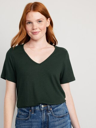 Luxe Slub-Knit T-Shirt | Old Navy (US)