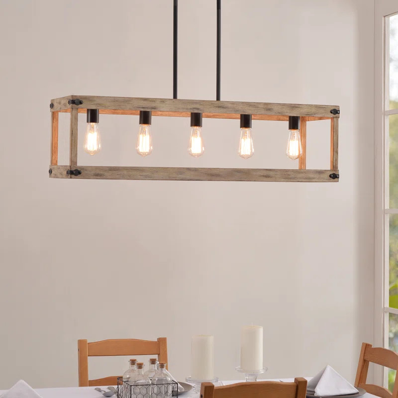 Pulver 5-Light Rectangle Chandelier | Wayfair North America
