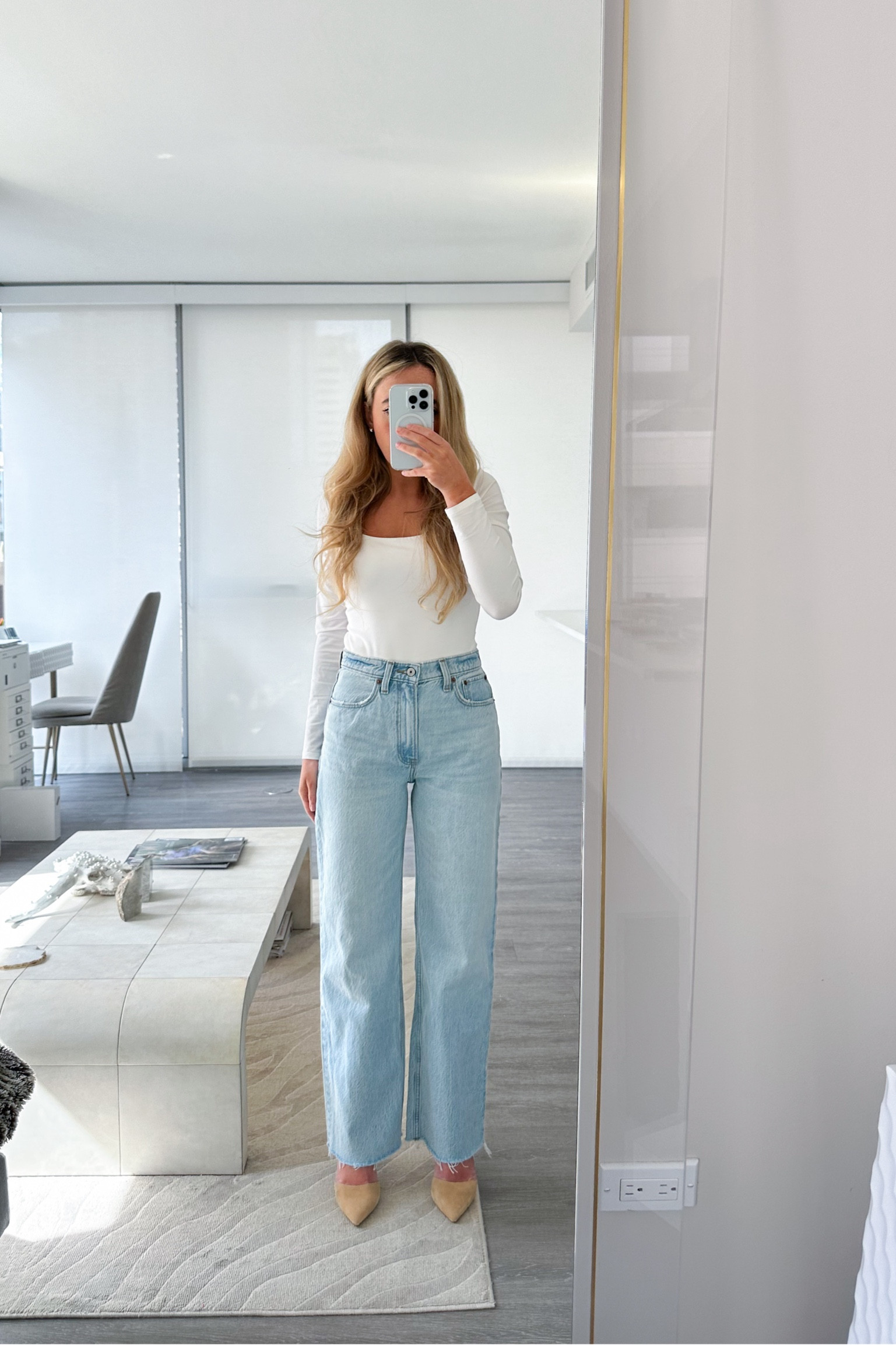 Abercrombie High Rise Loose Jeans in Light wash with raw hem- wearing size 24 short

Abercrombie Jeans, Abercrombie Denim, summer denim, petite jeans, bodysuit 

#LTKSeasonal #LTKworkwear #LTKfindsunder100