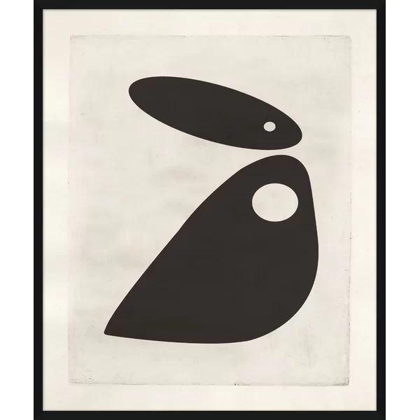 'Mid Mod Shapes' Framed Graphic Art Print | Wayfair North America