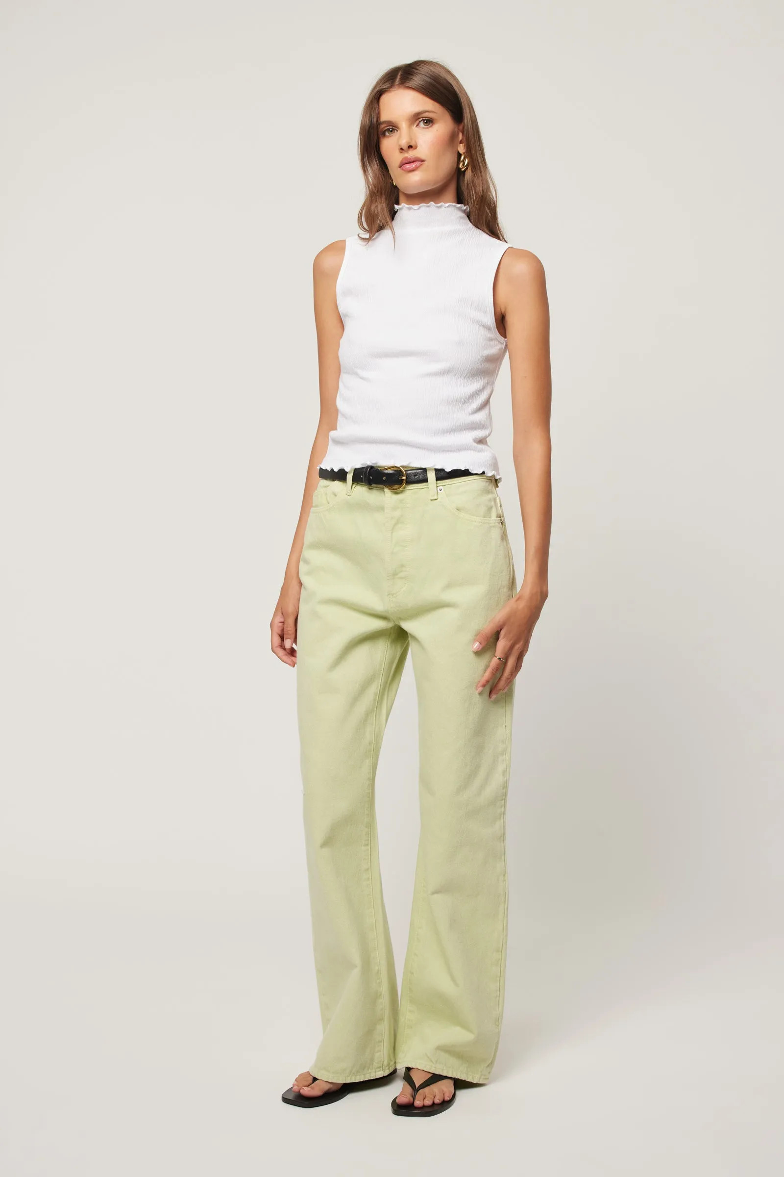 Stevie Relaxed - Pistachio | Rolla's Jeans APAC