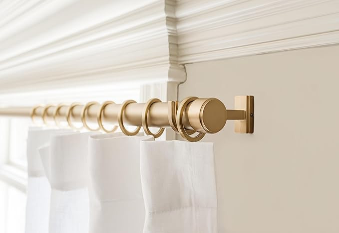 BlastHome® Luxury 8 ft Custom Curtain Rod – 1 1/4" Large Diameter – Premium Brackets & Endca... | Amazon (US)