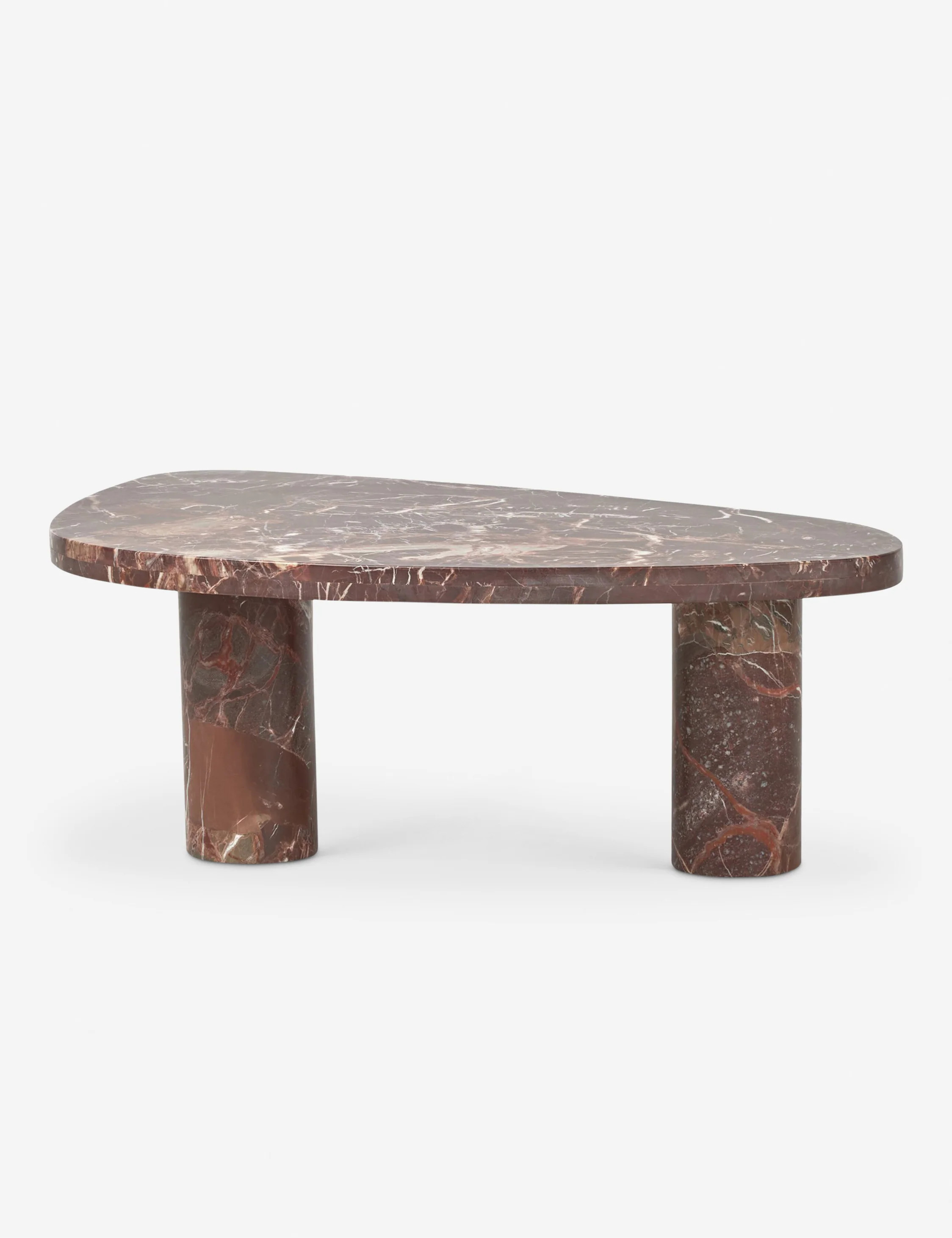 Mariano Coffee Table, Merlot Marble, Large | Lulu and Georgia 