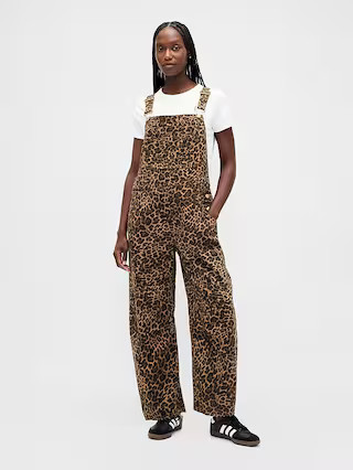 UltraSoft Denim Horseshoe Overalls | Gap (US)