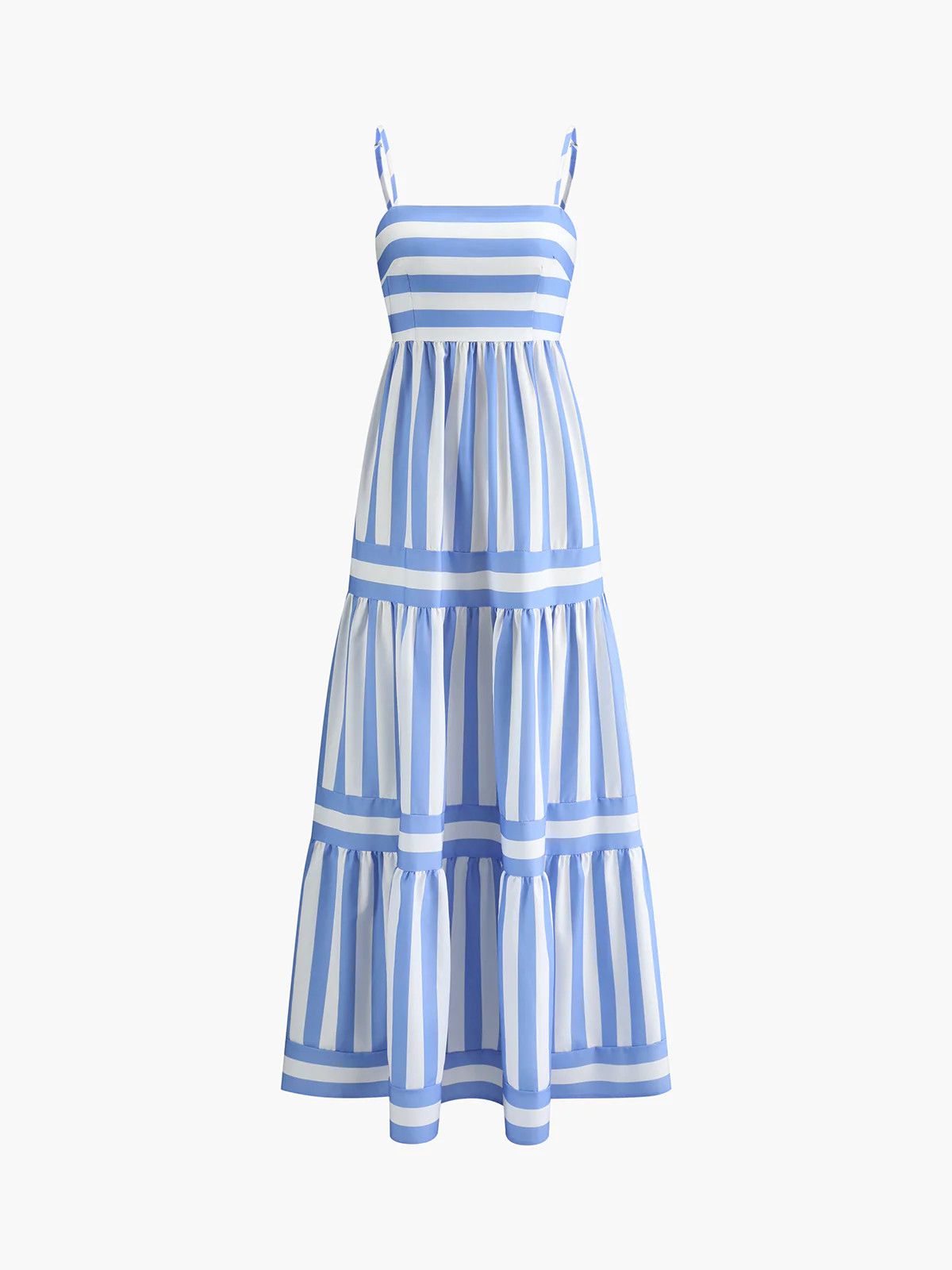 Printed backless pockets long dress | Commense