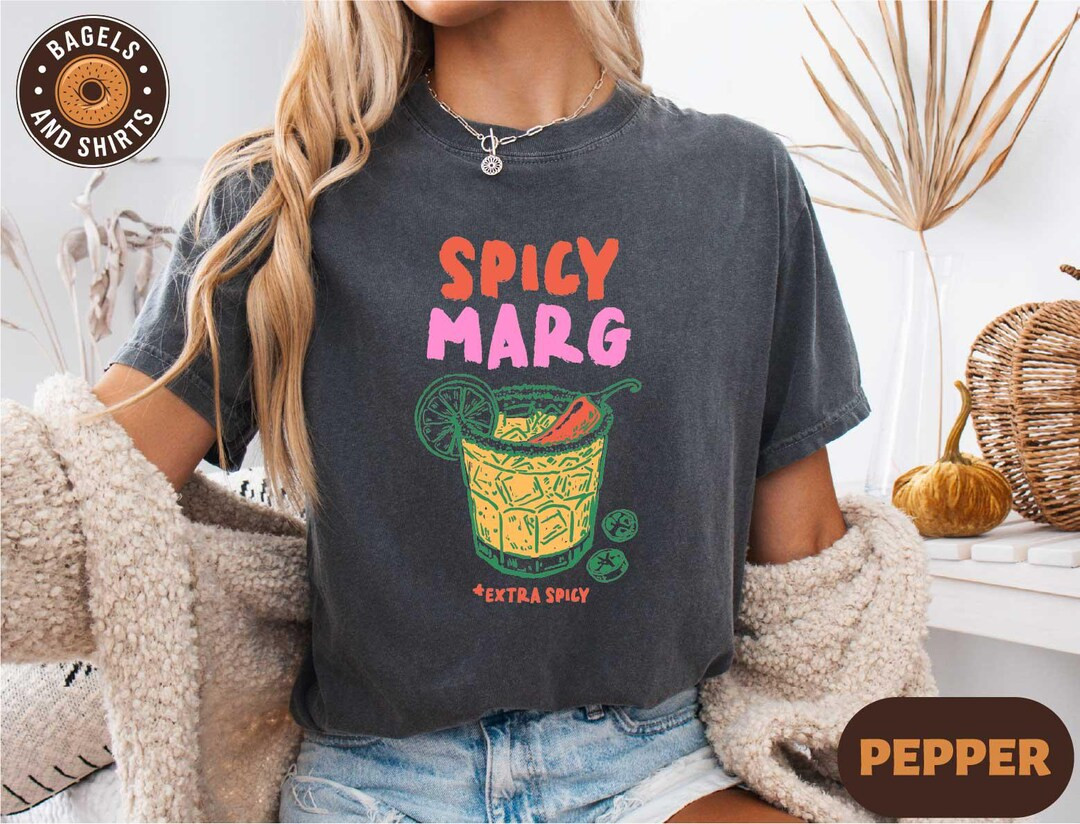 Comfort Colors Spicy Marg Shirt, Margarita Social Club Tee, Cocktail Graphic Top, Summer Party Dr... | Etsy (US)
