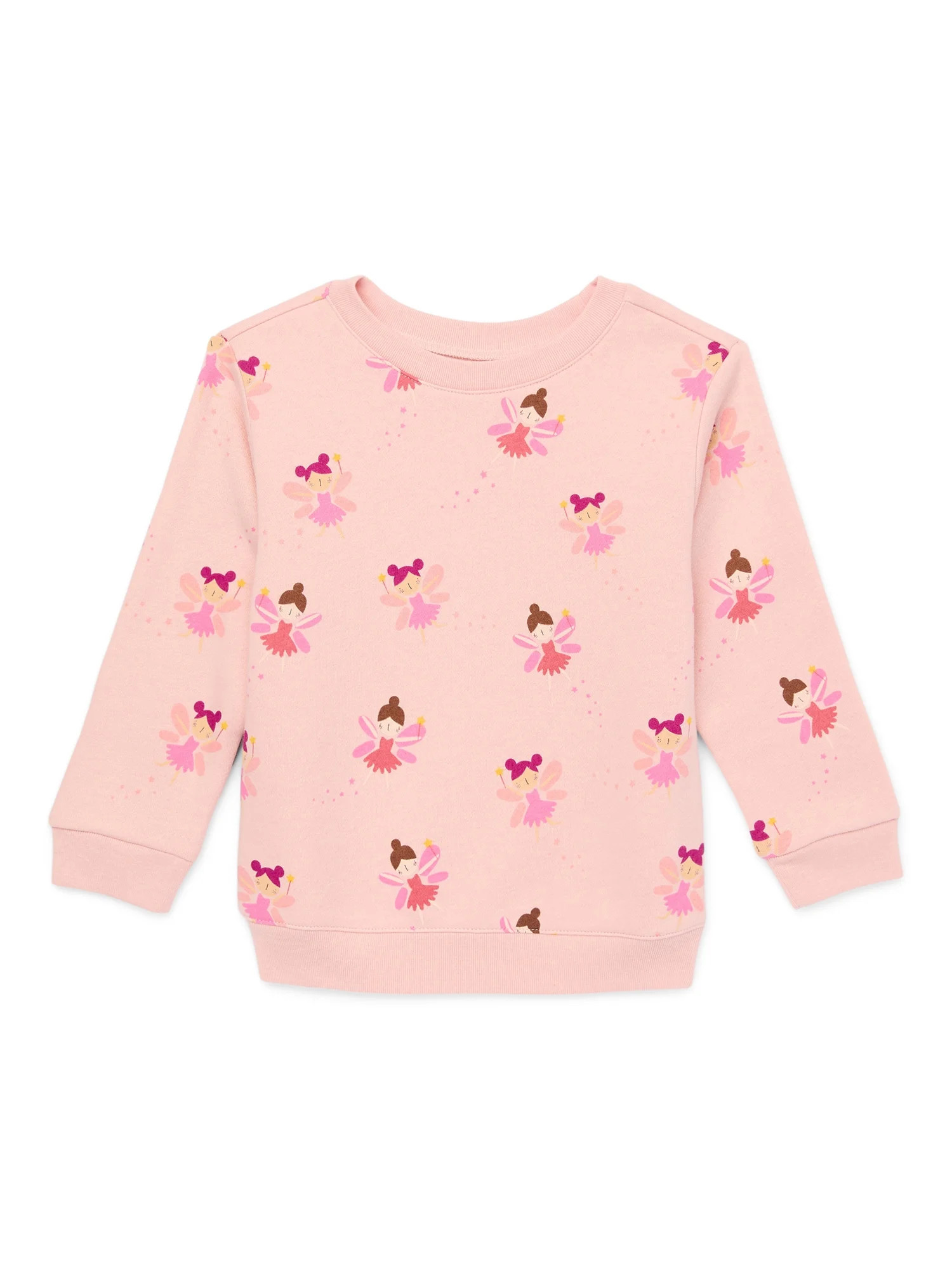 Garanimals Toddler Girl Print Fleece Sweatshirt, Sizes 2T-5T - Walmart.com | Walmart (US)