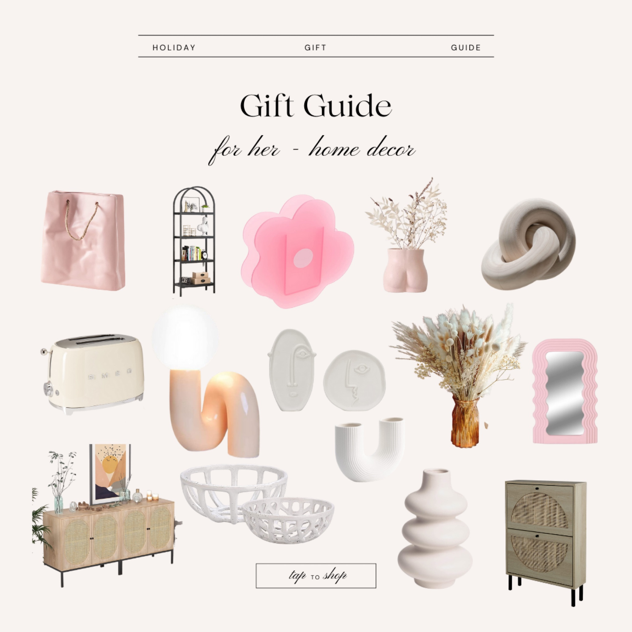 Gifts for her - home decor edition. All from Amazon  

#LTKGiftGuide #LTKHoliday #LTKSeasonal
