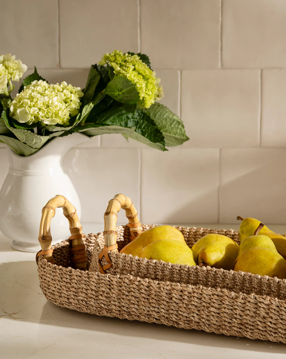 Abaca Tray with Bamboo Handles | McGee & Co. (US)