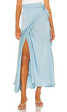 Free People So Silky Wrap Half Slip Skirt in Mist from Revolve.com | Revolve Clothing (Global)