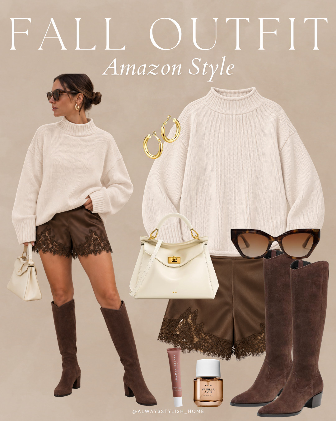 Chic neutral Amazon fall outfit idea 🤎🍂 This elevated everyday look is perfect for brunch, errands, date night, or a cozy fall weekend. I love how the neutral tones create an effortlessly polished outfit while still feeling comfortable and wearable. Everything is linked below!

Chic neutral fall outfit • Amazon fall fashion • neutral outfit ideas • elevated fall basics • affordable fall outfit • casual chic style • Amazon fashion finds • everyday fall outfit • amazon fall fashion • fall capsule wardrobe
 

 #LTKgrwm #LTKootd #LTKSeasonal
