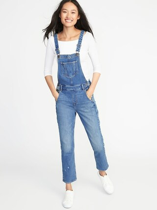 Straight-Leg Jean Overalls for Women | Old Navy (CA)