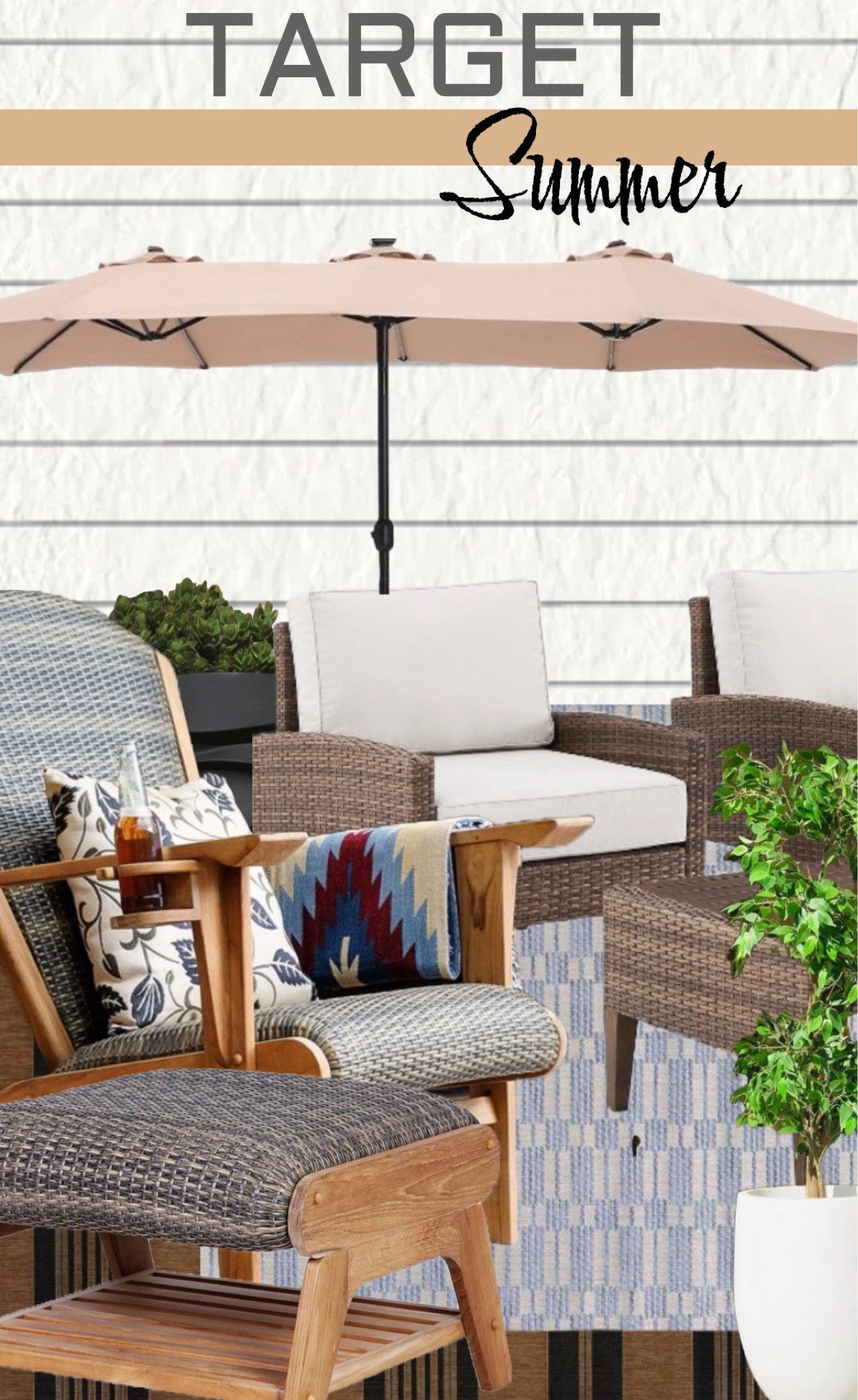 Cool, contemporary Outdoor living 

#LTKstyletip #LTKhome #LTKSeasonal
