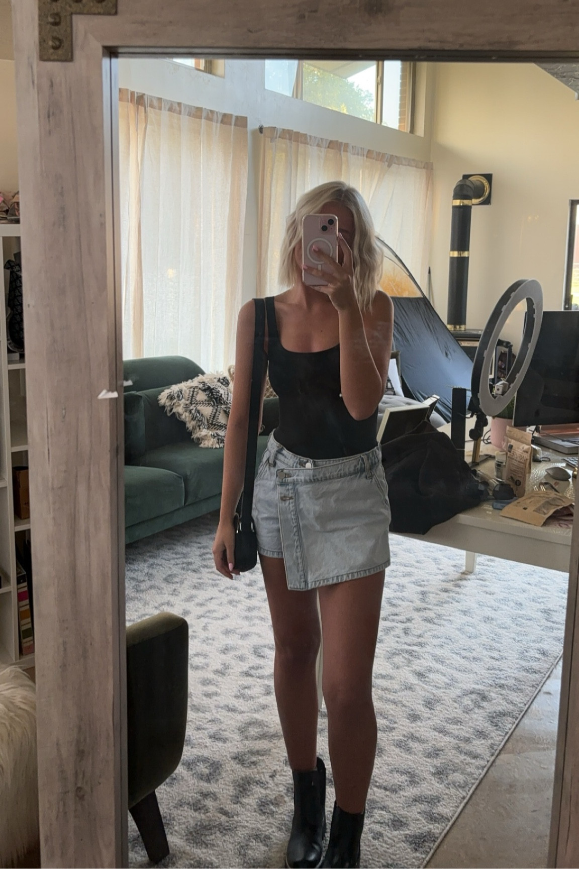 girls night out outfit inspo! Wearing xs bodysuit, xs skort, size 7 boots, crew socks. 

Girls night out fit, target inspo, fall outfit, skirt and boots, crew socks, skort.

#LTKStyleTip #LTKBeauty #LTKHoliday