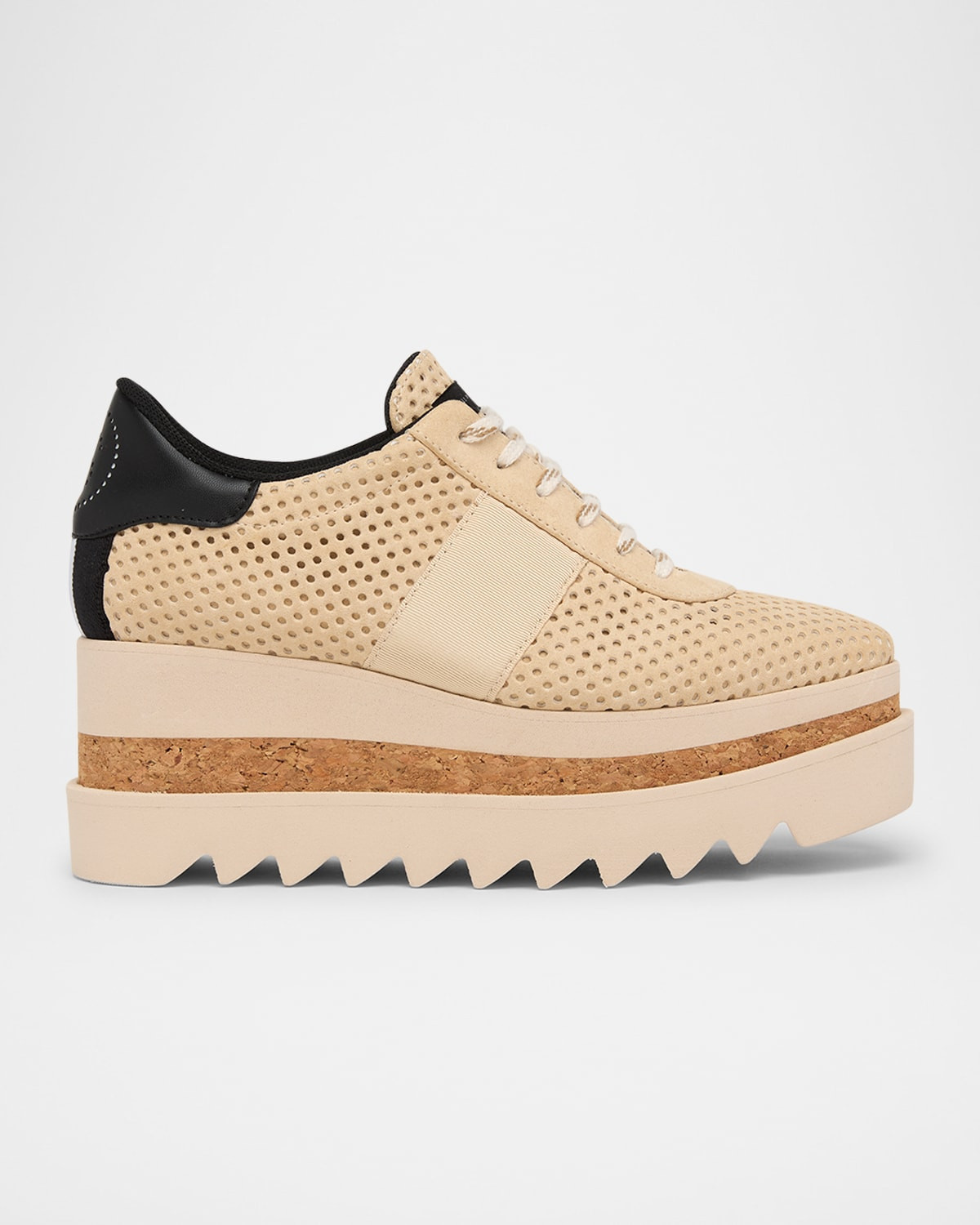 Sneakelyse Vegan Perforated Platform Sneakers | Neiman Marcus