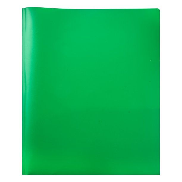 Pen + Gear 3-Prong Poly Folder, Green, 9.4" x 11.4" - Walmart.com | Walmart (US)