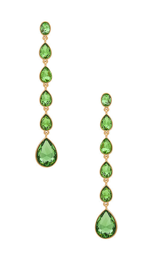 Ettika Pear Drop Earring in Green. | Revolve Clothing (Global)