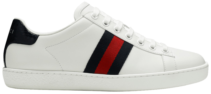 Gucci Wmns Ace 'White Blue Red' | GOAT