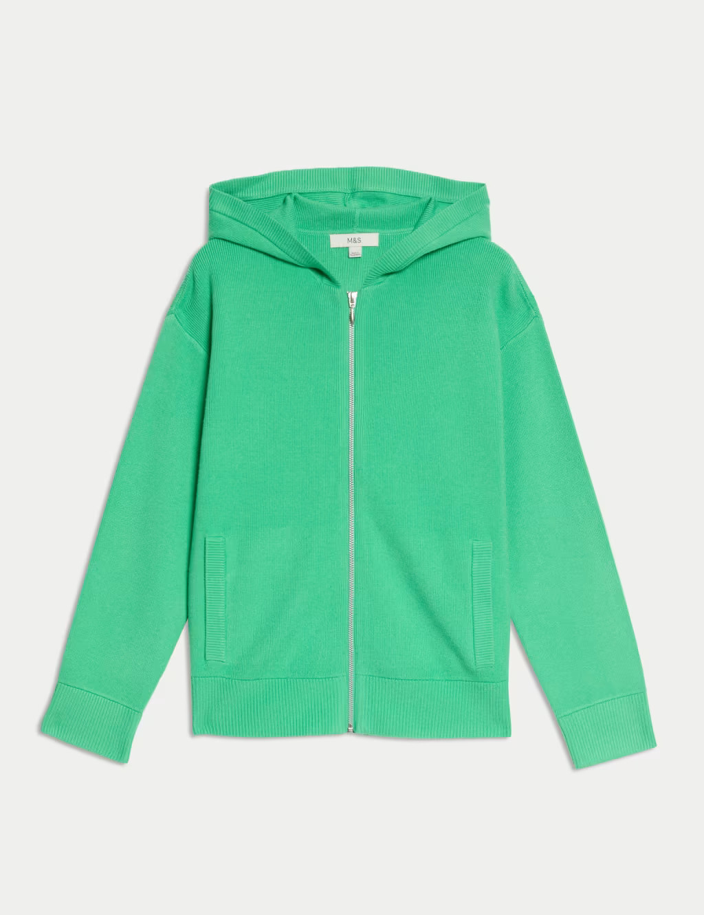 Soft Touch Knitted Zip Up Hoodie | Marks & Spencer (UK)