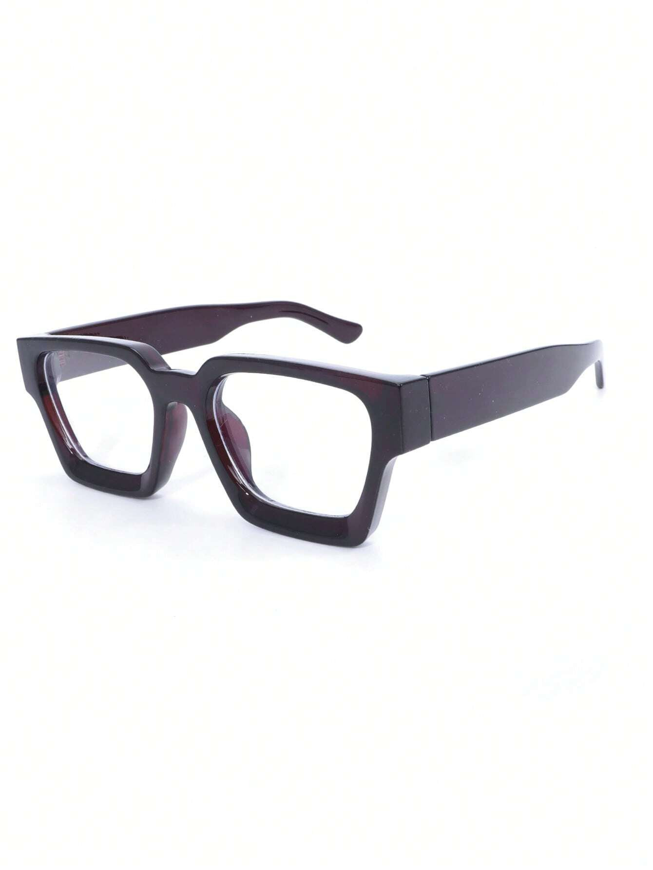 1pc Square Frame Glasses Fashion Non-Prescription Glasses High Color Eyeglasses | SHEIN