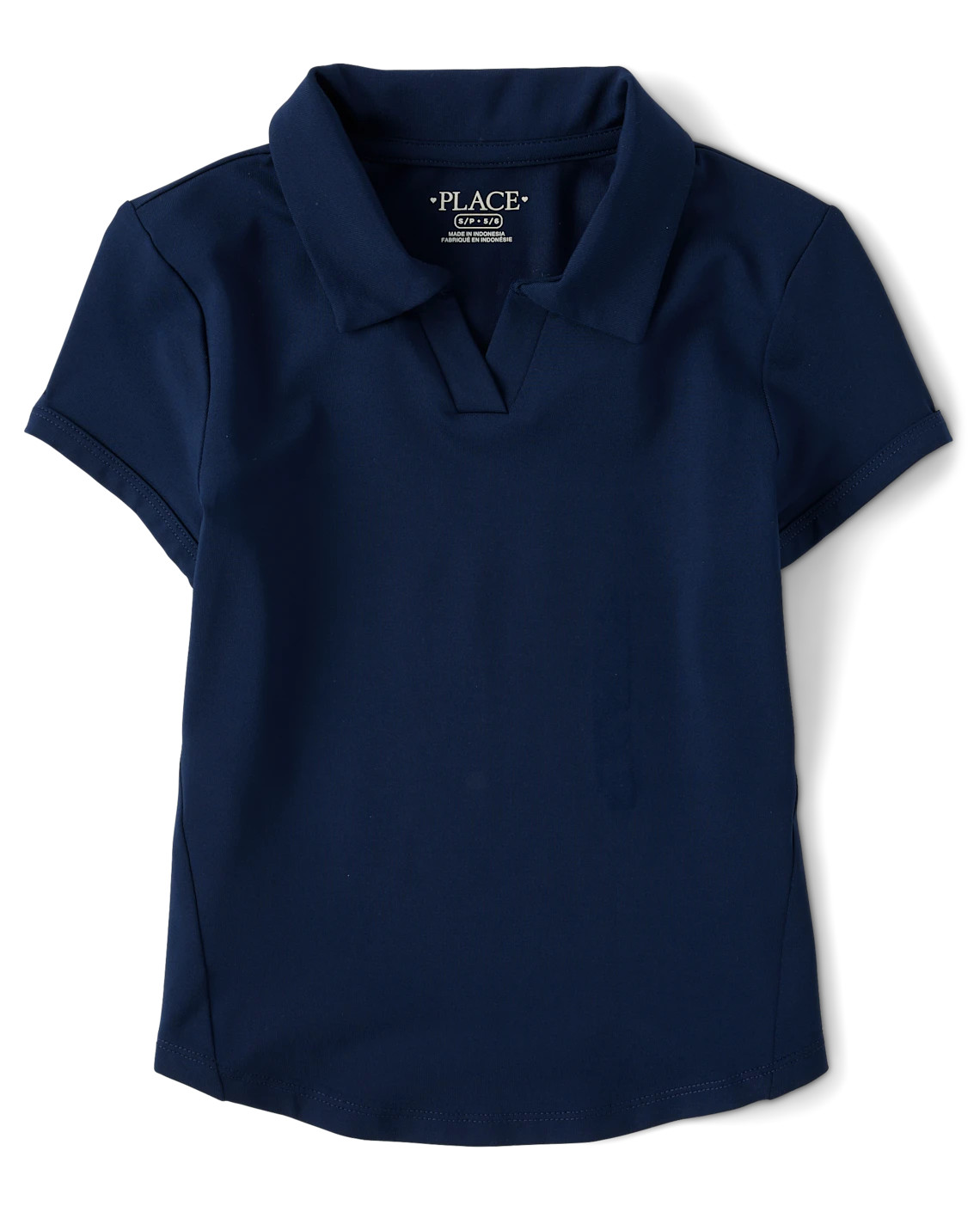 Girls Uniform Stretch Performance Polo - blue | The Children's Place