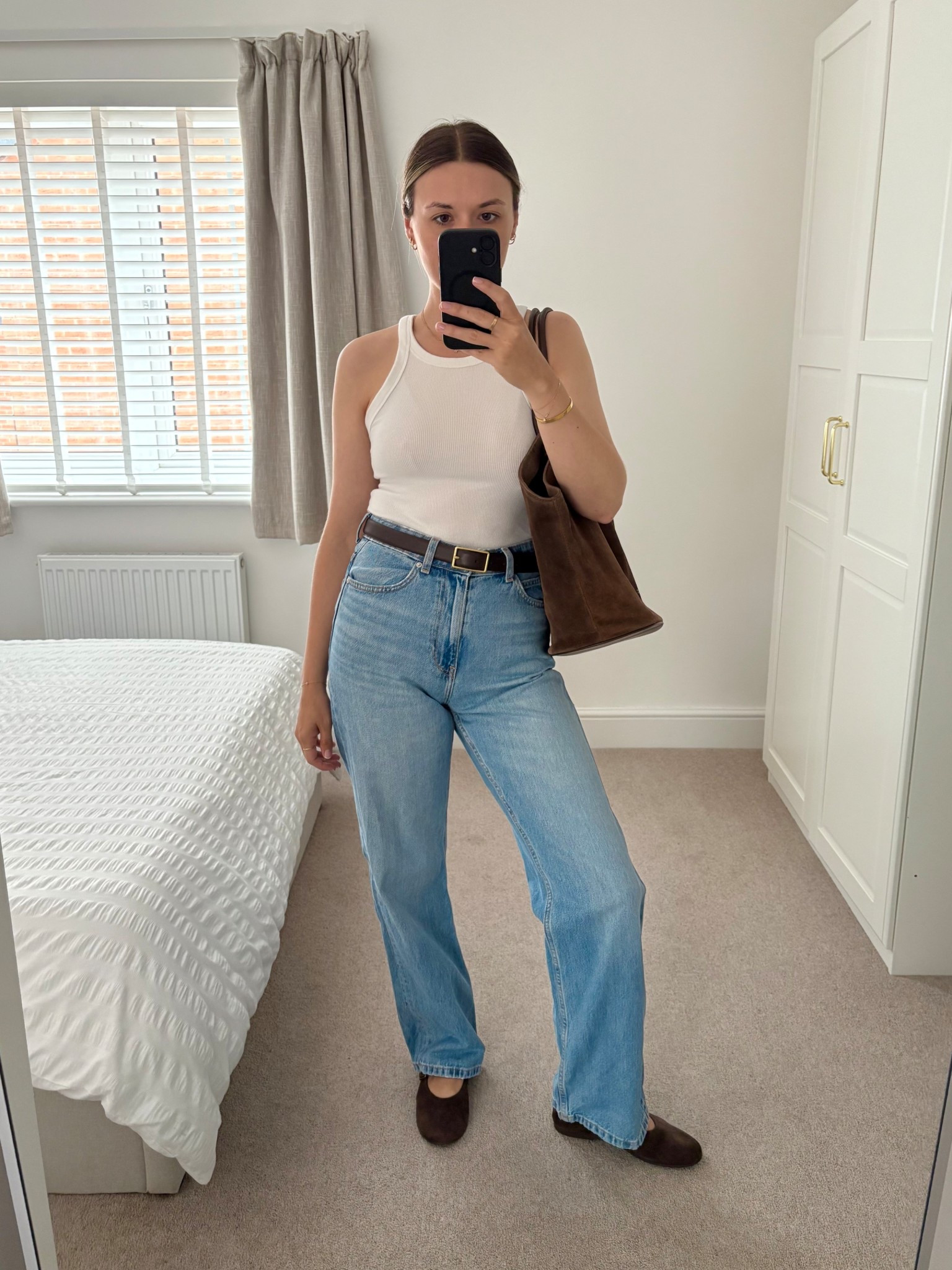 Ways to wear ballet shoes 🩰

A casual outfit perfect for the weekend 🫶🏼 
Tying in the colour of my shoes with chocolate brown accessories. 



#LTKsummer #LTKuk #LTKstyletip