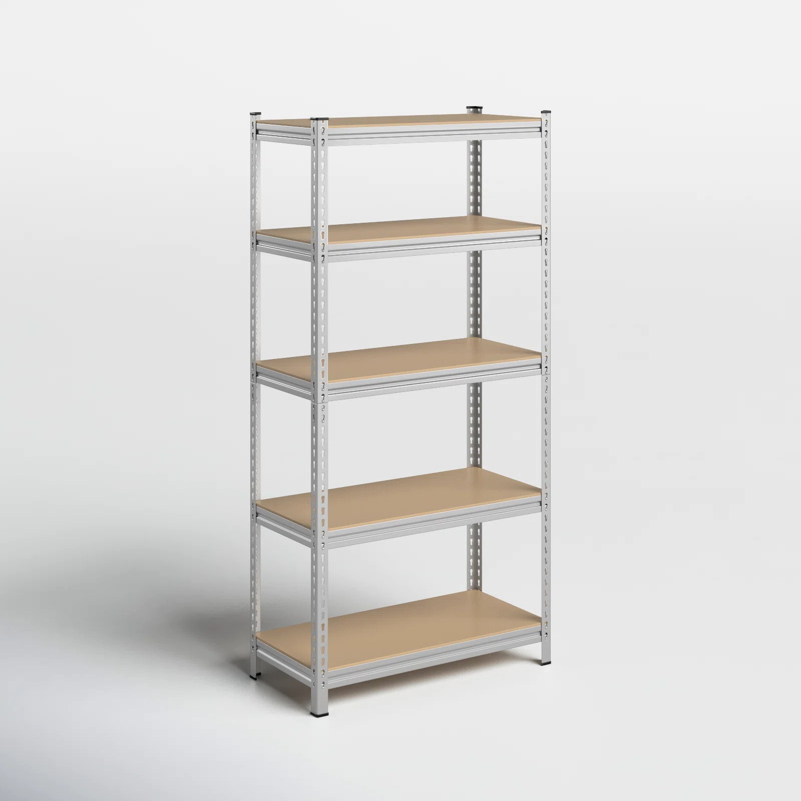 Lundys 5 Tiers Adjustable Metal Storage Shelving Heavy Duty Boltless Display | Wayfair North America