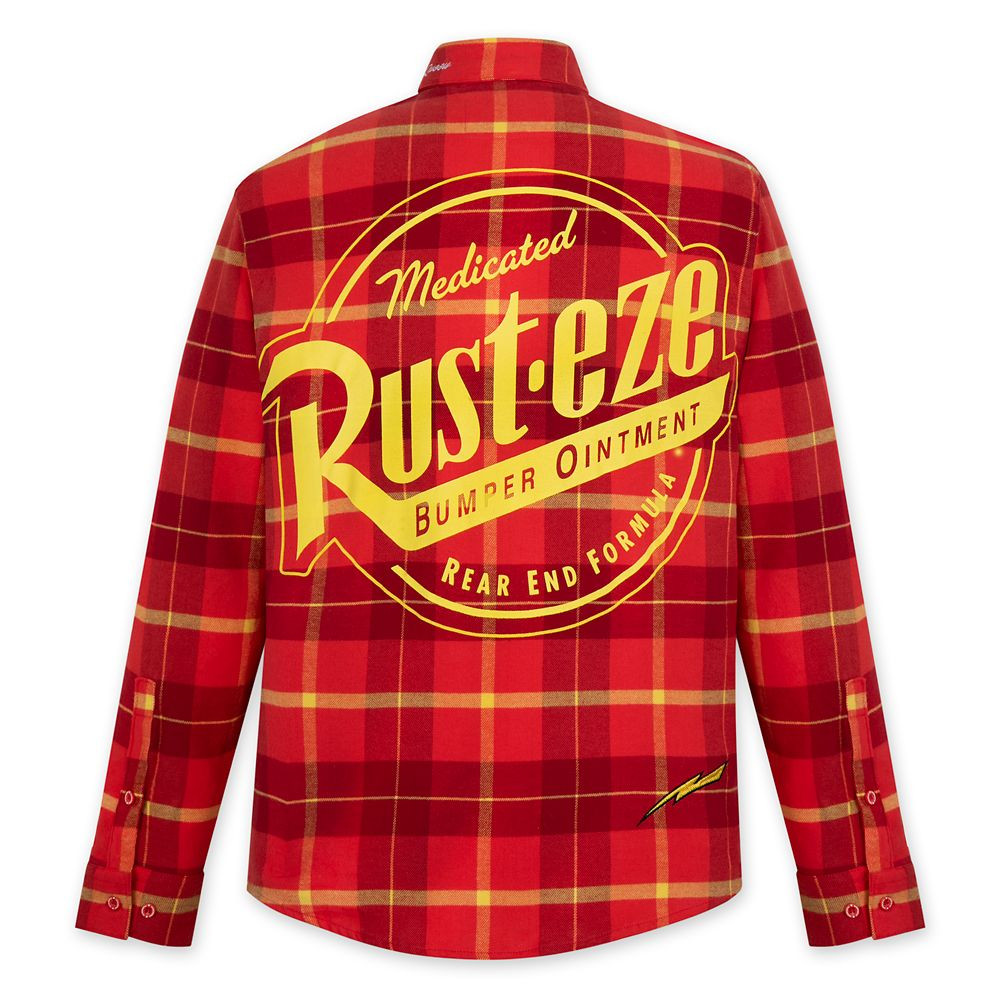 Lightning McQueen Flannel Shirt for Adults by Cakeworthy – Cars | Disney Store