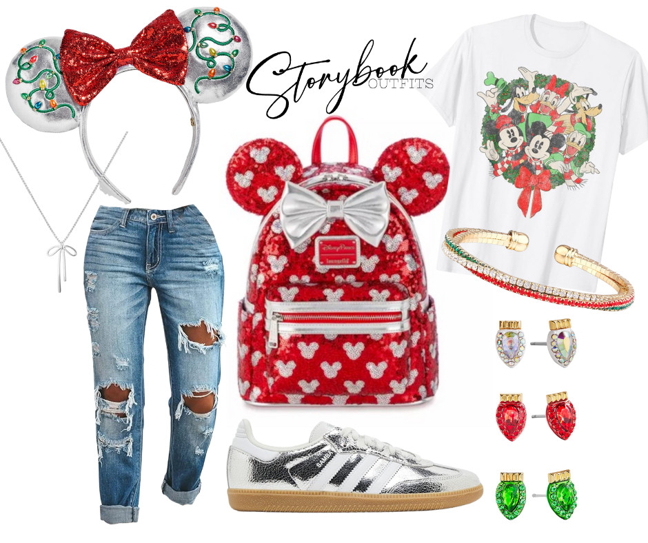 🎄✨ Nothing beats a classic Disney Christmas! ✨🎄

The gang’s all here — Mickey, Minnie, Donald, Goofy & Pluto — ready to spread holiday cheer on Main Street! ❤️💚

This outfit is giving pure nostalgia:
🎁 Cozy Christmas tee with the whole squad
🎀 Sparkly Minnie ears to match every holiday photo
❄️ Dreamy red + silver details for that magical park sparkle
👟 The cutest comfy sneakers for a day full of Mickey-shaped treats & parade views

Whether you're sipping hot cocoa on Main Street or posing by the giant Christmas tree, this look is a holiday classic that makes Disney magic feel just like childhood. ✨

Let the merry + magic begin! 

 #LTKStyleTip 

#LTKHoliday #LTKTravel
